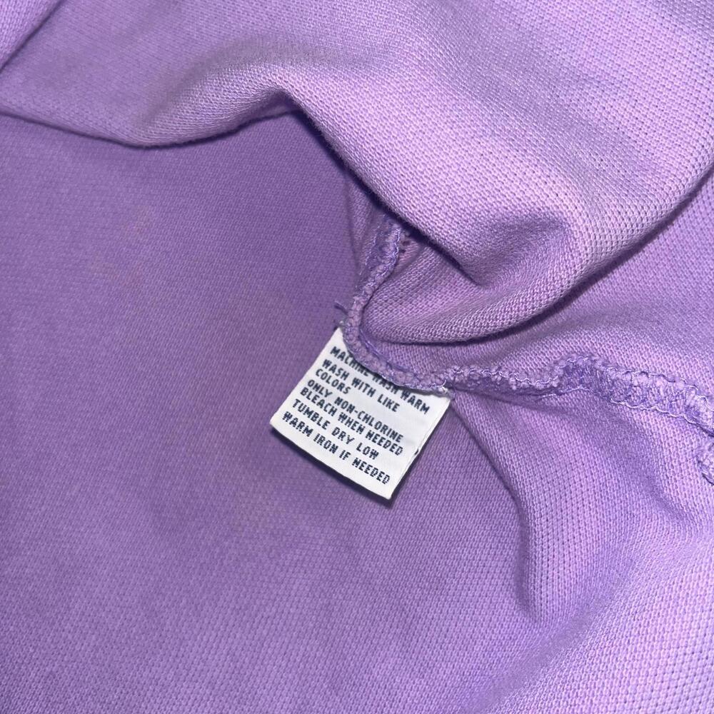 Polo Ralph Lauren Classic Purple Polo Shirt Men’s  Small Green Logo Polo Collar - Picture 5 of 5